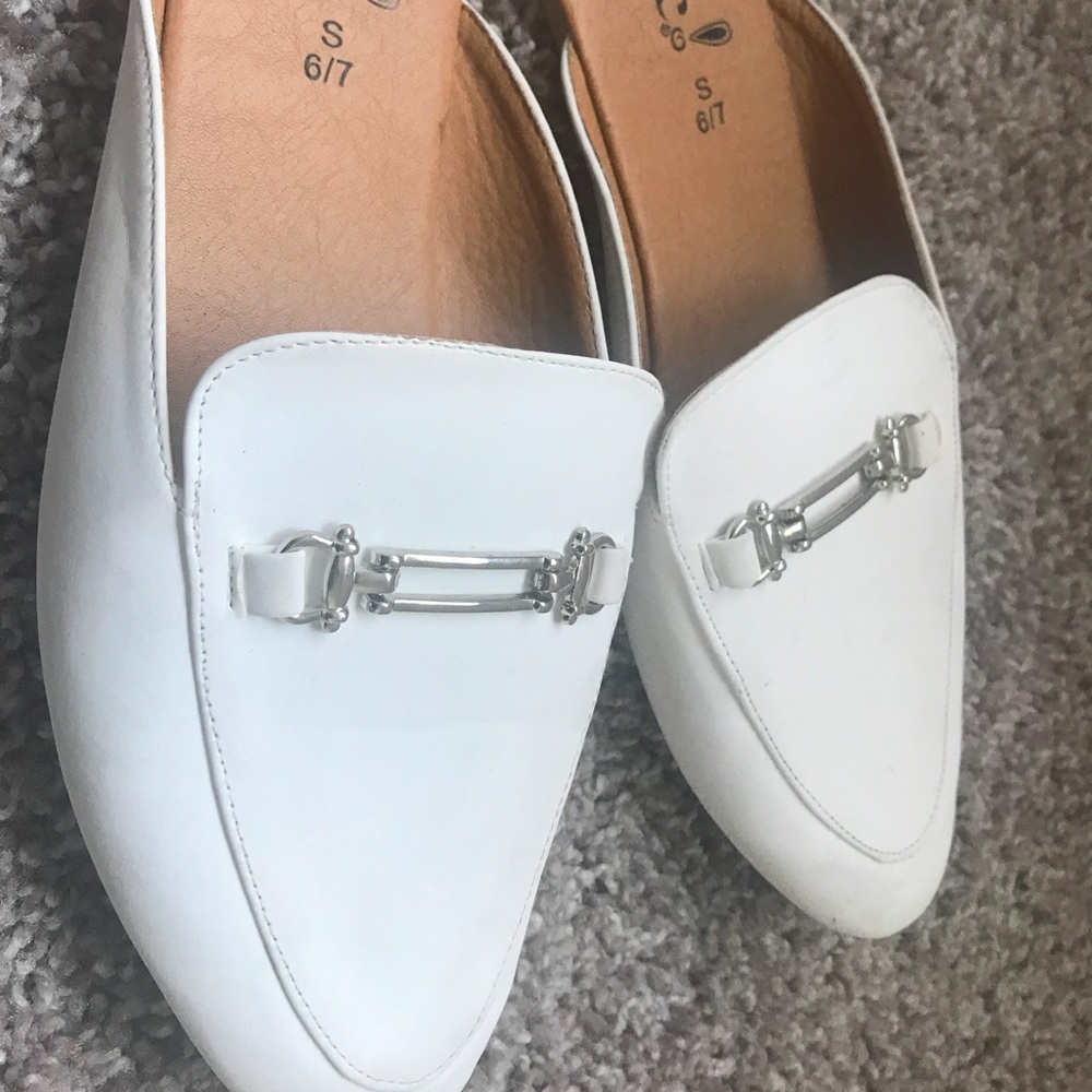 White slippers